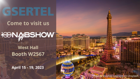Gsertel will be in Las Vegas celebrating 100 years of NABShow!