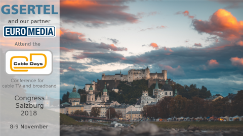 Meet us at Cable Days in Salzburg 