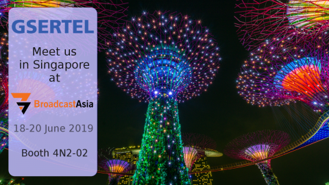 Visit Gsertel's booth in Singapore. From 18th to 20th June2019