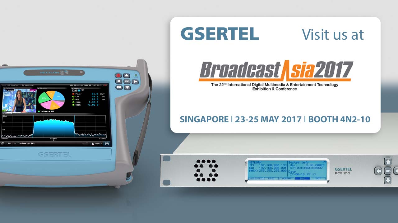 Gsertel presentará sus últimas novedades en la feria Broadcast Asia