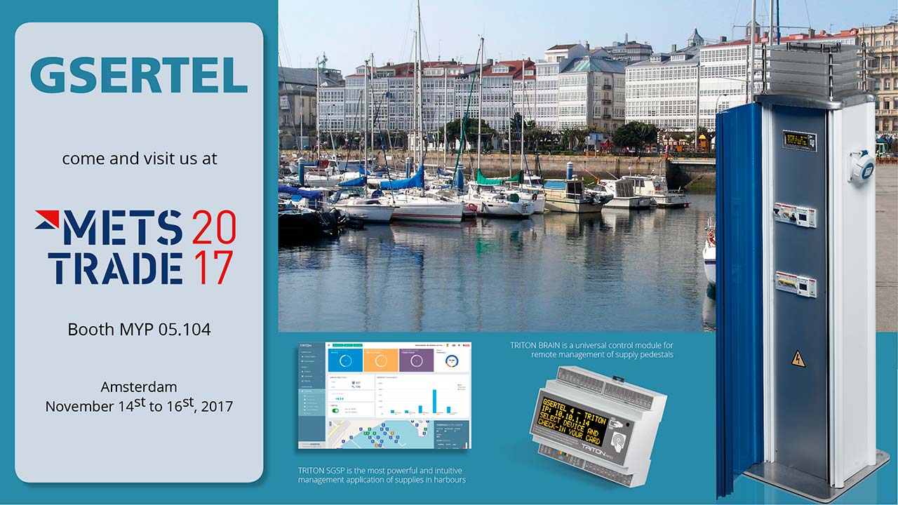 Gsertel will exhibit at METS, TRITON the most advanced pedestal management system