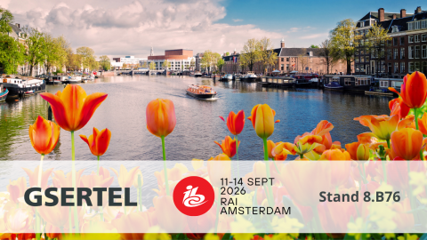 Gsertel en IBC2026 &mdash; RAI Amsterdam, 11&ndash;14 de septiembre
