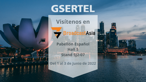 ¡Venga a visitarnos en el BroadcastAsia! Del 1 al 3 de Junio en Singapur